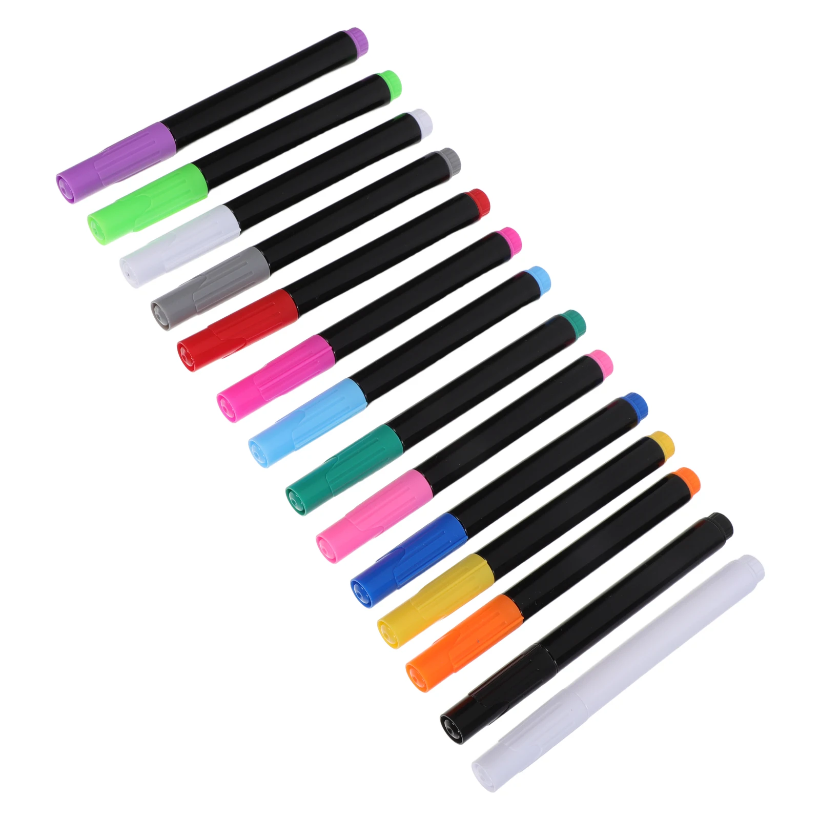 14pcs Liquid Chalk Markers 14 Colors Erasable Markers Quick Drying Wet Erase Mark Pen for Holidays LED Note Board Drawing Board