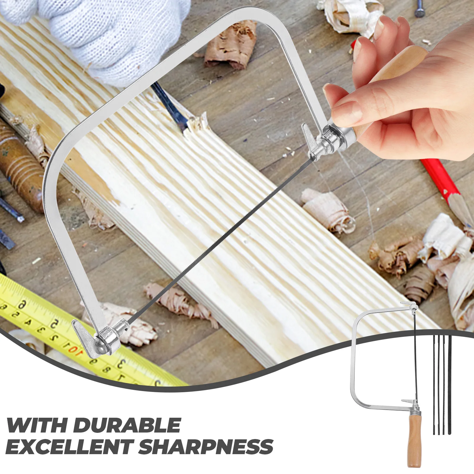 Coping Saw Wooden Handle Saw portable Woodworking iron Japanese Saw Handsaw multiuse Engraving Japanese Saw Japanese Saw Hand