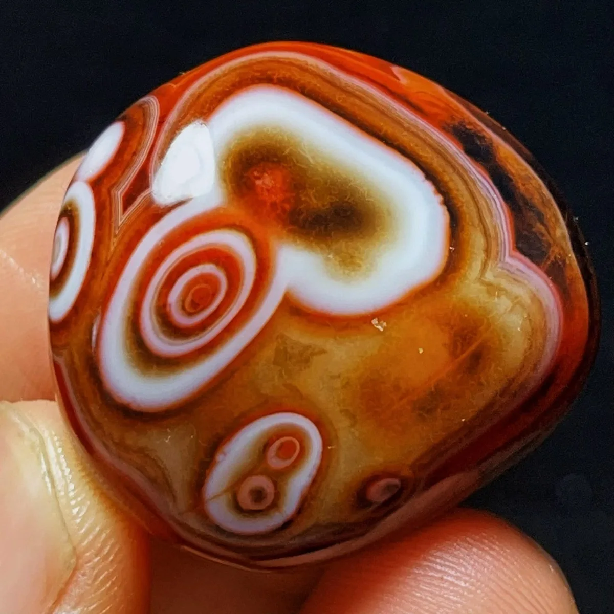 Banded Agate Desert Treasure, Pocket Stone, Polished Tumbled, Vase Filler, Natural Stone, Crystal Collection, Table Display