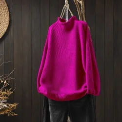 Turtleneck Sweater Women Fashion 2024 New Stretch Tops Women Knitted Pullovers Long Sleeve Bottoming Knitted Sweater