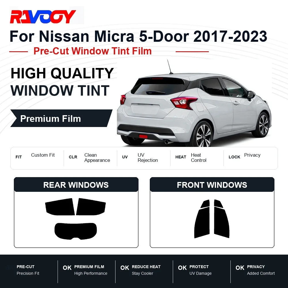 premium-pre-cut-window-tint-for-nissan-micra-5-door-2017-2023-front-rear-windows-uv-heat-rejection-privacy-film