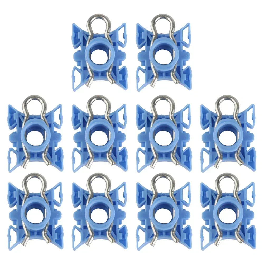 10Pcs Window Regulator Sliding Pivot Clips Auto Fastener Clip For BMW E32 E34 E36 Z4 513219388849 Roller Lifter Clips NEW USEFUL