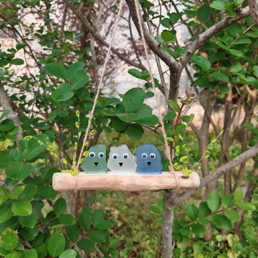 

Colorful Sea Glass Bird Perch,Unique Home Decor Bird for Coastal Home Garden Window Hanging Decor,Gift for friends and Mom