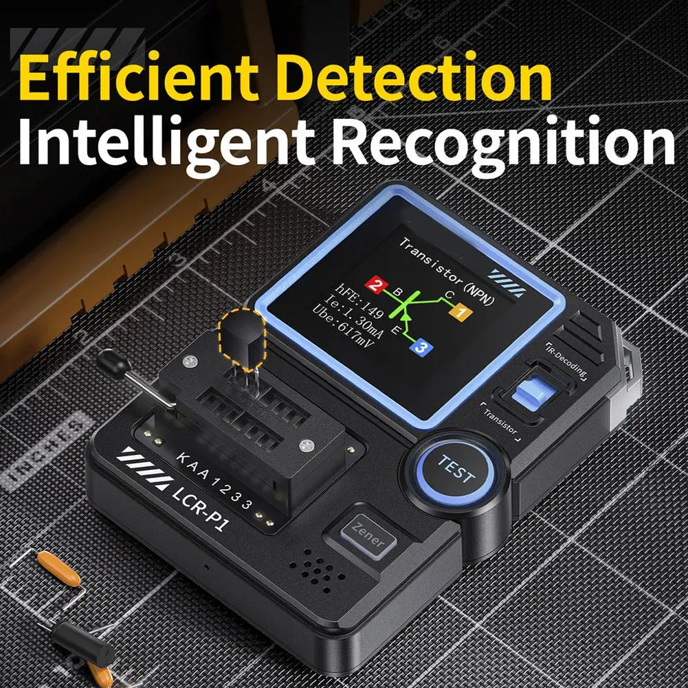 Imagem -03 - Transistor Testador Diodo Triodo Capacitância Medidor de Resistência Lcr Npn Pnp Mosfet ir Testador Multifuncional Lcr-p1