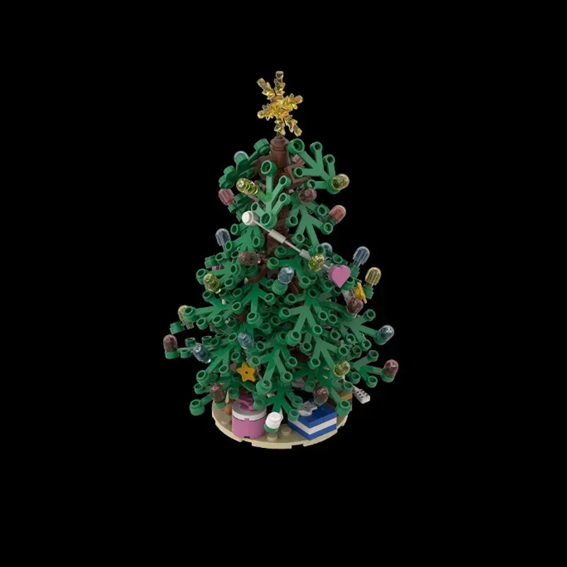 QWERT Creators Plant Series Model MOC Building Bricks Decorated Christmas Tree Modular Technology Gifts Holiday Assemble Toy