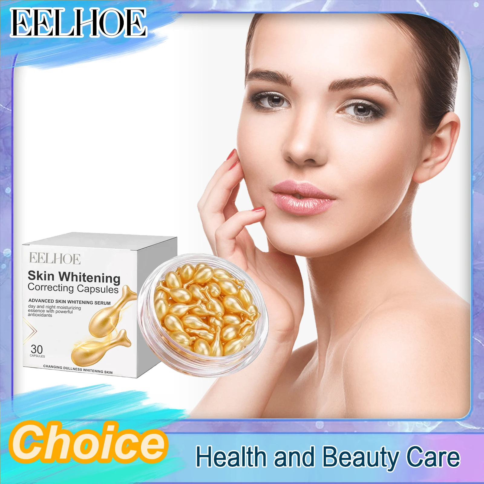Facial Essence Gel Essence Deeply Nourish Moisturize Skin Firming Effect Locks Moisture On Face Neck Anti-Wrinkle Repair 30pcs