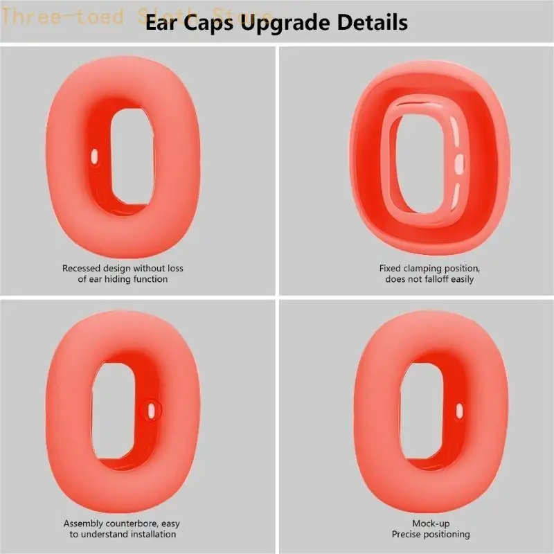 1PAIR SILICONE SILICONE EARPADS COUSHION COUSHION для наушников Airpodsmax наушники наушники наушники для наушников защитный