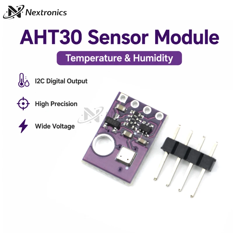 1/3/5/10PCS AHT30 Temperature Humidity Sensor Module I2C Digital Output High Precision Wide Voltage for Arduino ESP32
