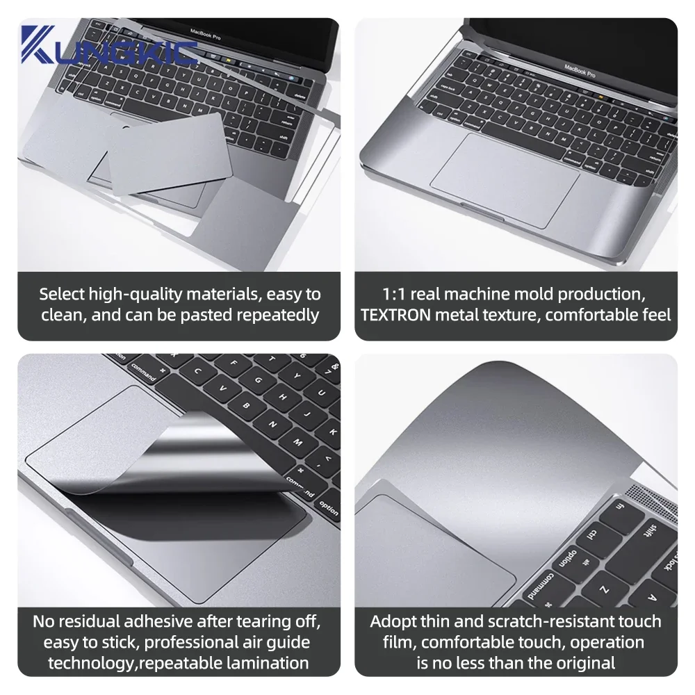 Protection Film Original Texture Laptop Skin for Macbook Air 13 13.6 15.3 M1 M2 Pro 14 16 2023 Anti-Scratch Laptop Cover Sticker