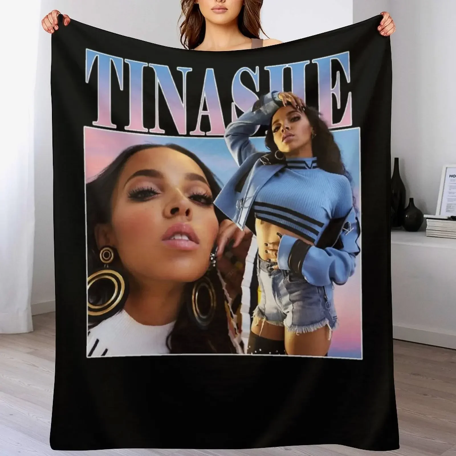 Tinashe Throw Blanket Bed covers Plaid Blankets