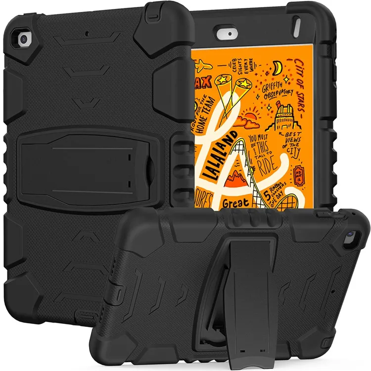 

King Kong Series Heavy Duty Shock-Resistant Rugged Hybrid Case Cover with Built-in Kickstand for iPad mini 4 / iPad mini 5 (2019