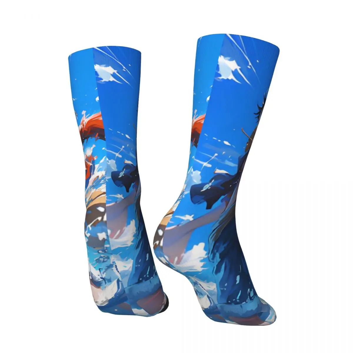 Diejenigen japanische Anime Strümpfe Unisex Männer Stücke Socken mittel weich kawaii Socken Herbst Laufen Sport rutsch feste Muster Socken