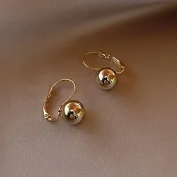 Hot Sale Simple Small Ball Earrings For Women Girls Gold Color Dangle Earrings Wedding Party Jewelry