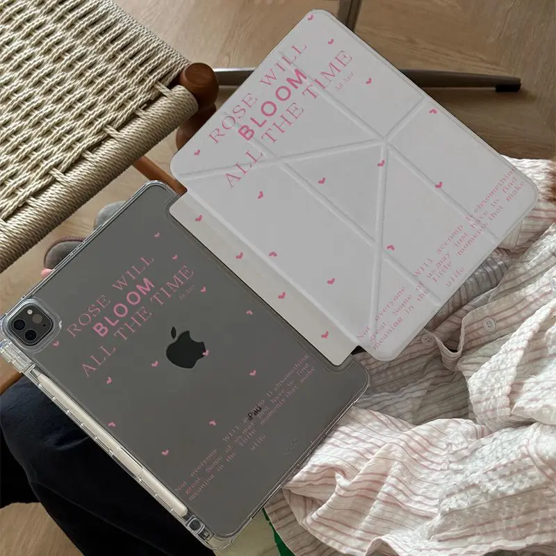 

Чехол Ins Grey Simple Love New для планшетов iPad Pro 11, 12.9, 13 (M4, M5), 9.7, 10.2 (5/6-го поколения), 7/8/9 (11-го поколения), Mini, Air 3, 4, 5, 6, 7