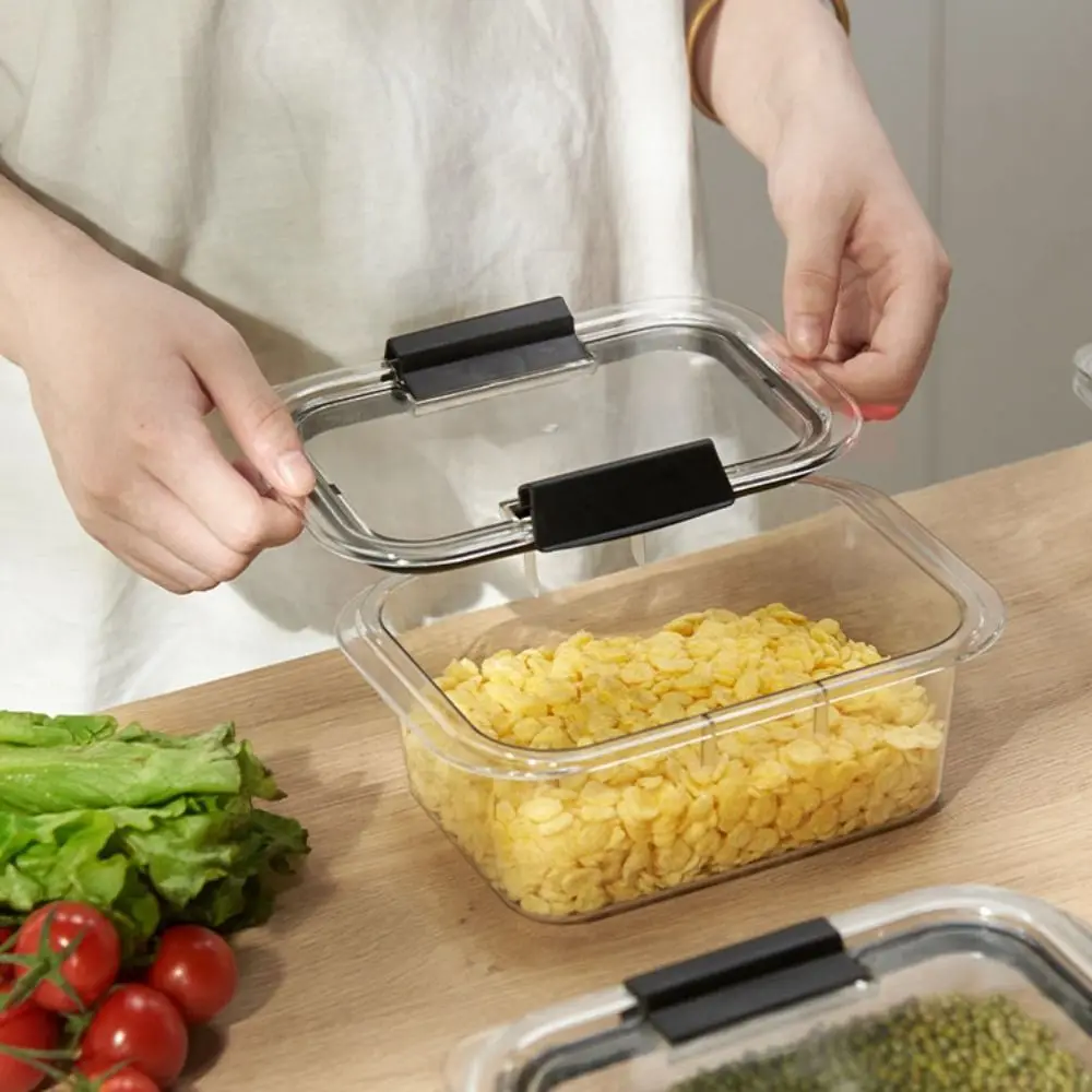 

Practical Sealed Fresh-keeping Box Leak-Proof Transparent Lunch Container Rectangular PET Lunch Box Refrigerator