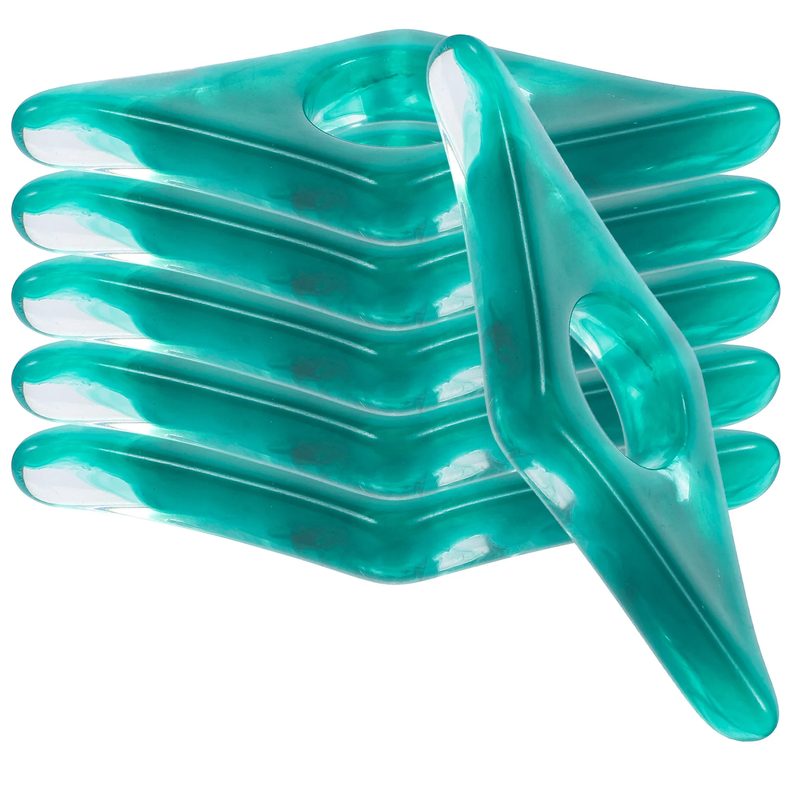 6Pcs Resin Page Holders Ring Type Book Holder Household Reading Accessory Portable Convenient Book Page Spreader