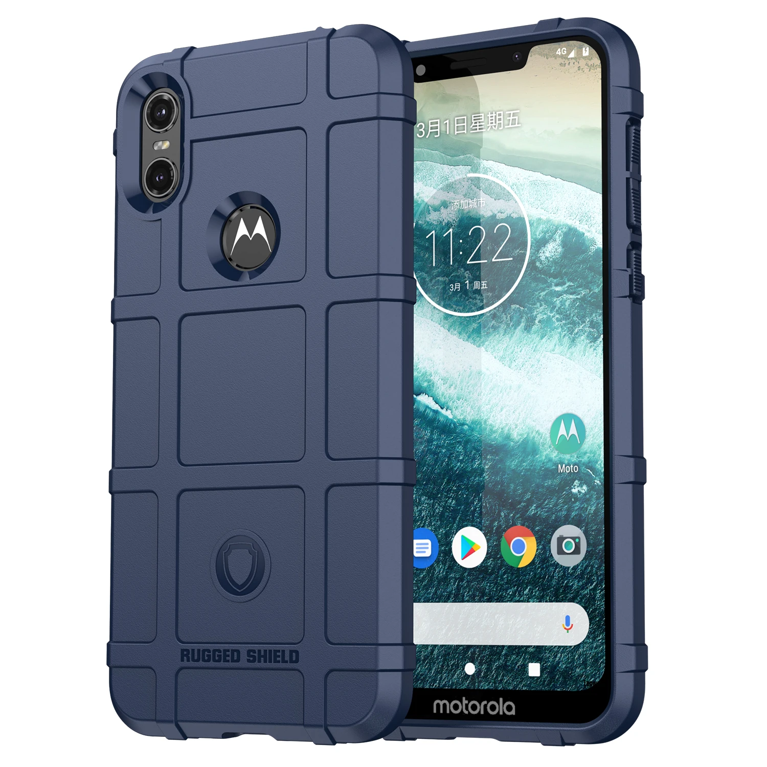 Armor Shield Case For Moto One Motorola one 5g uw Shockproof Rubber Phone Cover for moto one 5g ace Soft Silicone Cases