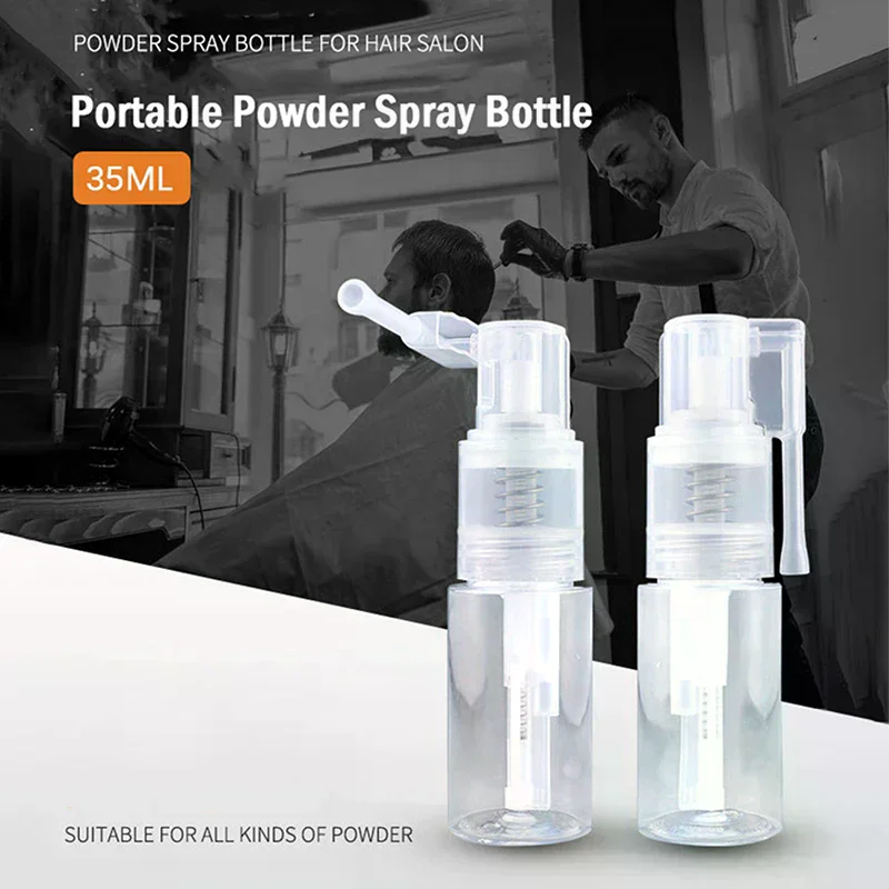 /YOV/Refillable Talc Powder Blower Puffer Barbers Hairdressers Talcum Bottle Hair Salon Barber Powder Spray Bottle 1pc