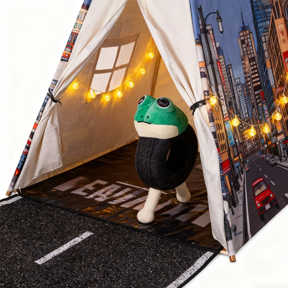 لعبة قطيفة فريدة من نوعها بإطارات الضفدع، حيوان محشو مضحك بعيون كبيرة، لعبة ناعمة مبتكرة للأطفال والأولاد والبنات والمراهقين، #4