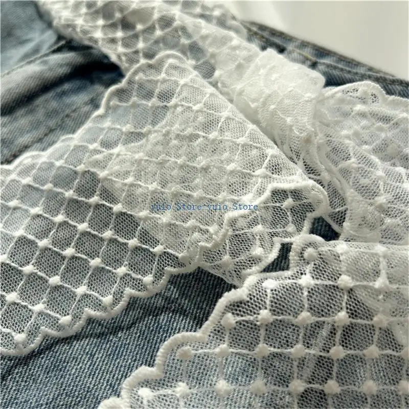 

X7XB Delicate Ribbon Belt For Women Soft Lace Waist Convertible To Fashionable Hair Accessory