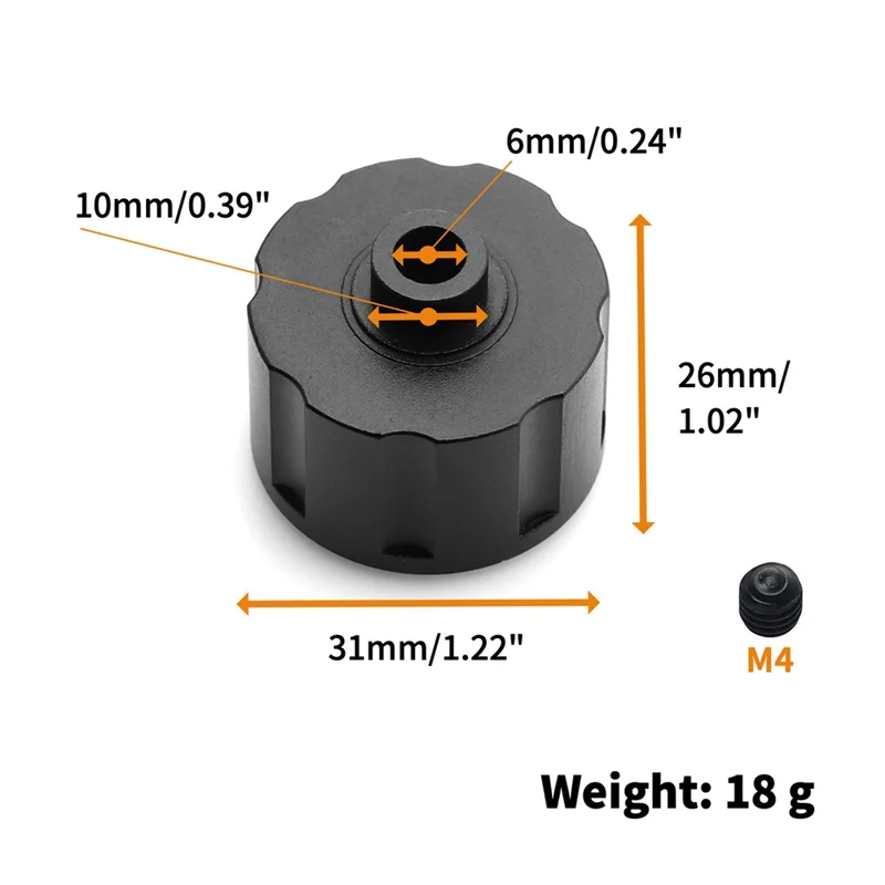 AA84 3X メタルディファレンシャルケース デフケースハウジング 87004 1/8 HOBAO Hyper VS MT RCカー アップグレードパーツ アクセサリー用、1個