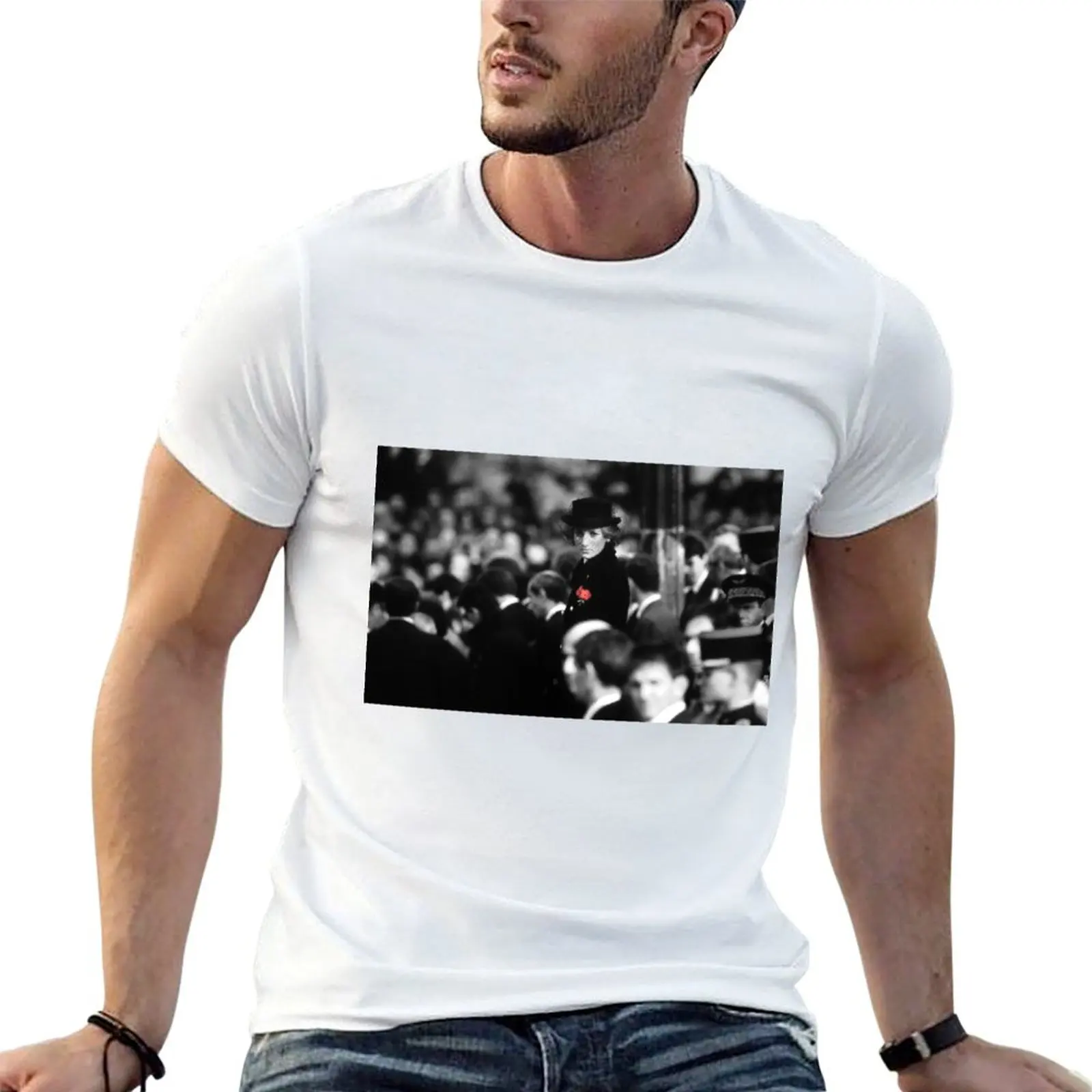 HRH Princess Diana France 1988 T-Shirt Graphic Print Short Sleeve T-Shirt
