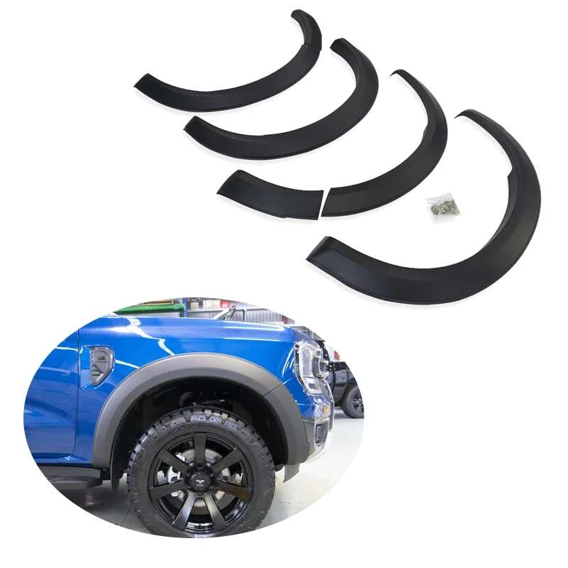 

ABS Black Fender Flare for Ford Next Gen Ranger 2022 wildtrack pickup 4x4 Original Fender Flares Ranger Accessories