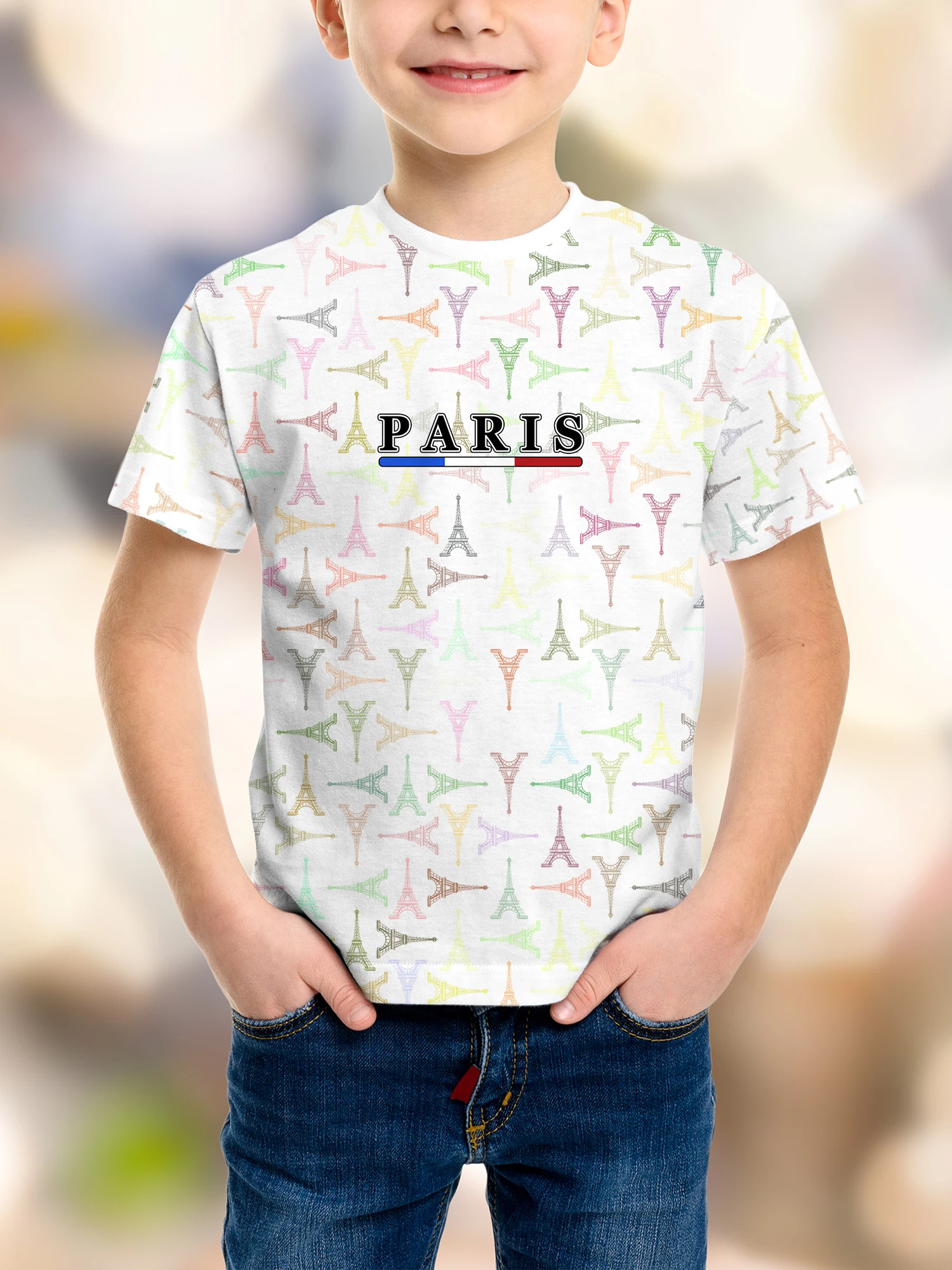 

2025 New The Latest 3D Printed boy T-shirts in 2025 Children T-shirts Sports Breathable T-shirts