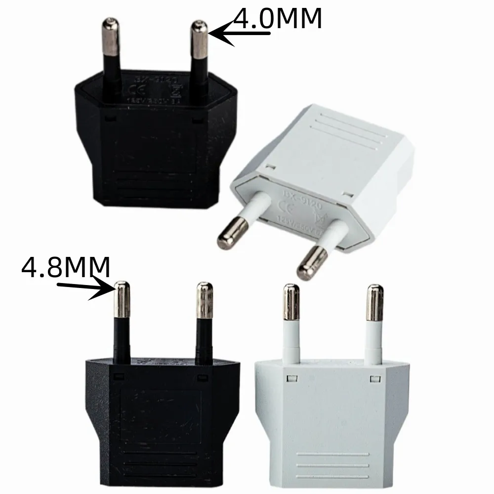 Adaptador de enchufe europeo KR, adaptador de corriente de viaje de Japón, China, EE. UU. A la UE, convertidor de enchufe eléctrico, cargador, toma de corriente CA