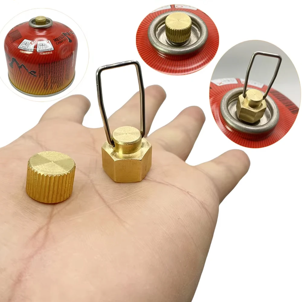 2Pcs Gas Tank Cap Outdoor Camping Burner Cover Flat Gas Cylinder Anti-leak Cap Liquefied Connection-Line Blocking Accessories