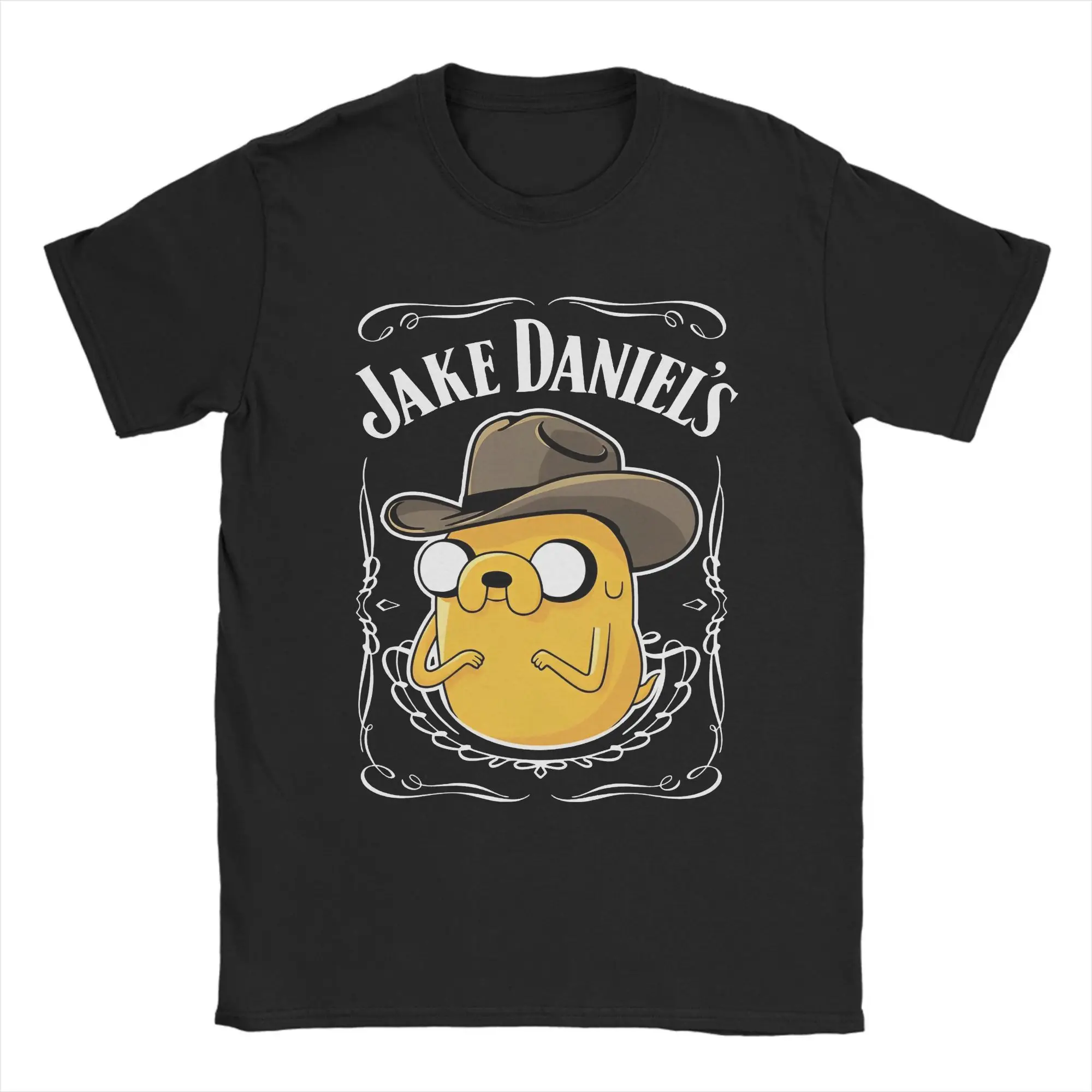 

Jake The Dog T-Shirt Summer Novelty T-Shirts Couple Pure Cotton O Neck Oversize Tees Short-Sleeved Vintage Tshirt
