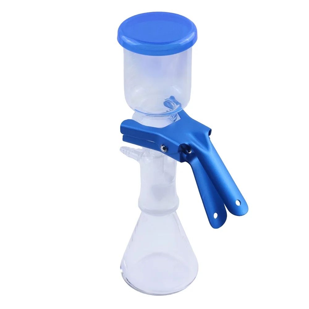 Glass Solvent Filter Funnel Kit, 250/500/1000ml Vacuum Filtration Apparatus for 47-50mm Membrane Filter