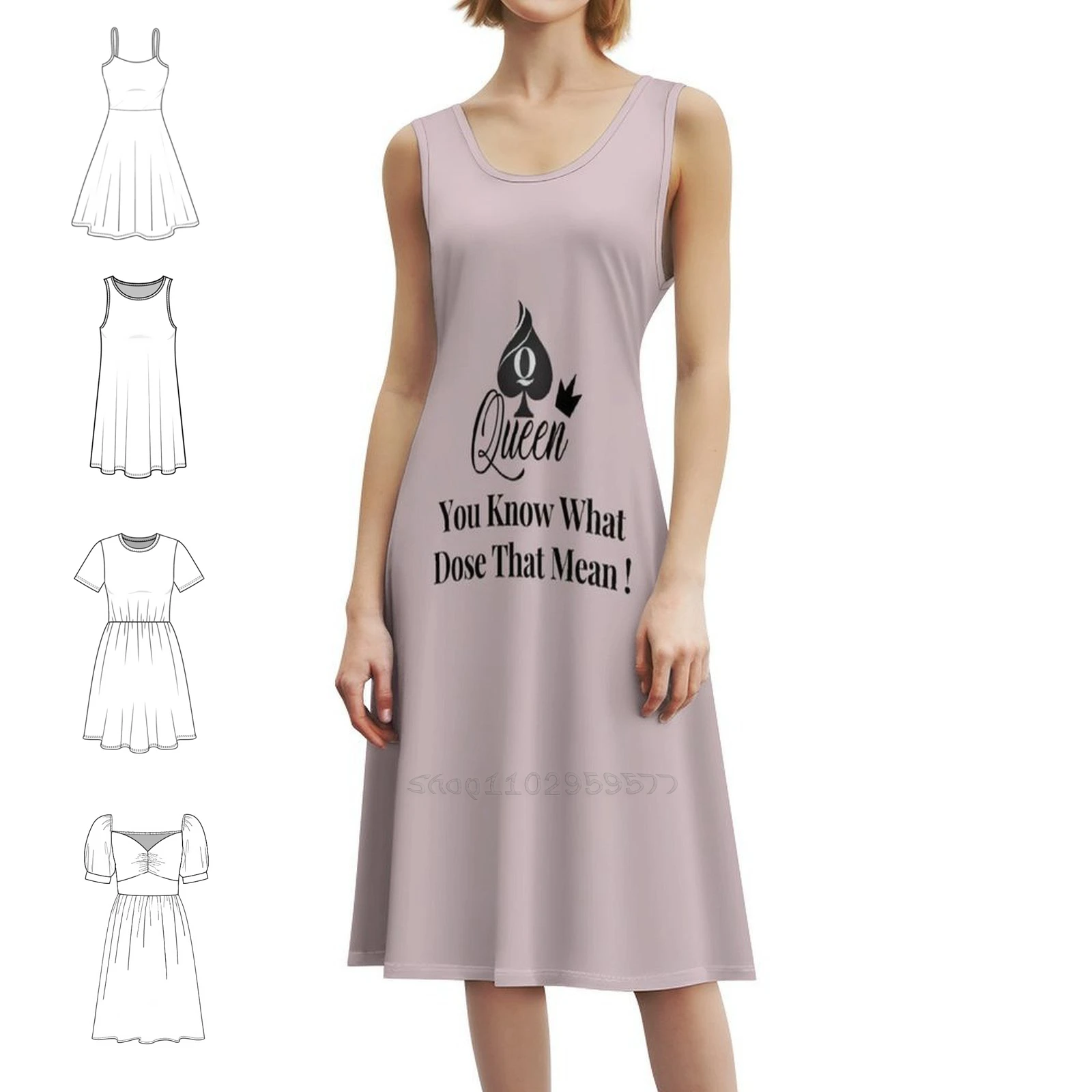 ملكة البستوني زوجة ساخنة بنيت للأسود الملكية البوهيمي فستان بلا أكمام للنساء طباعة فساتين حفلات الشاطئ ملكة #1