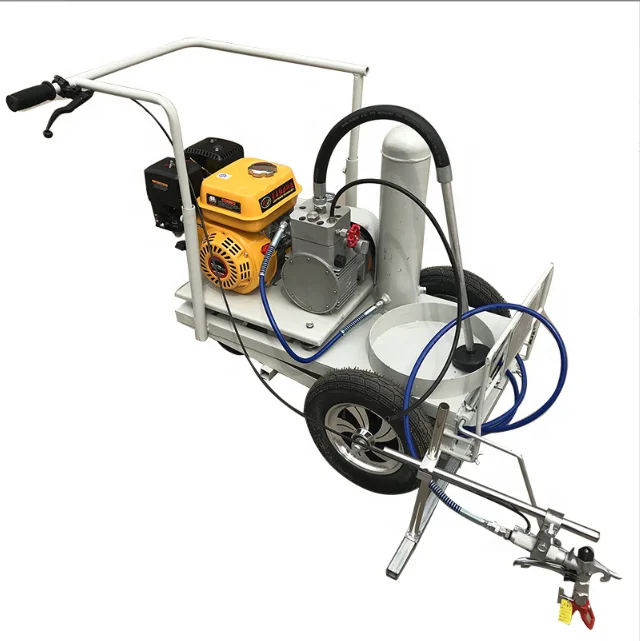 Painting Road Marking Machines Manual Airless Cold Paint Tarmac road Marking Machine Free Shipping Street Making Marks 6.5HP