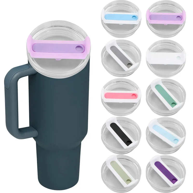40oz transparent Spill-proof Cup Cover For Stanley Replaceable Creative Spiral Cover Cup Environmental Protection Cup Accessorie