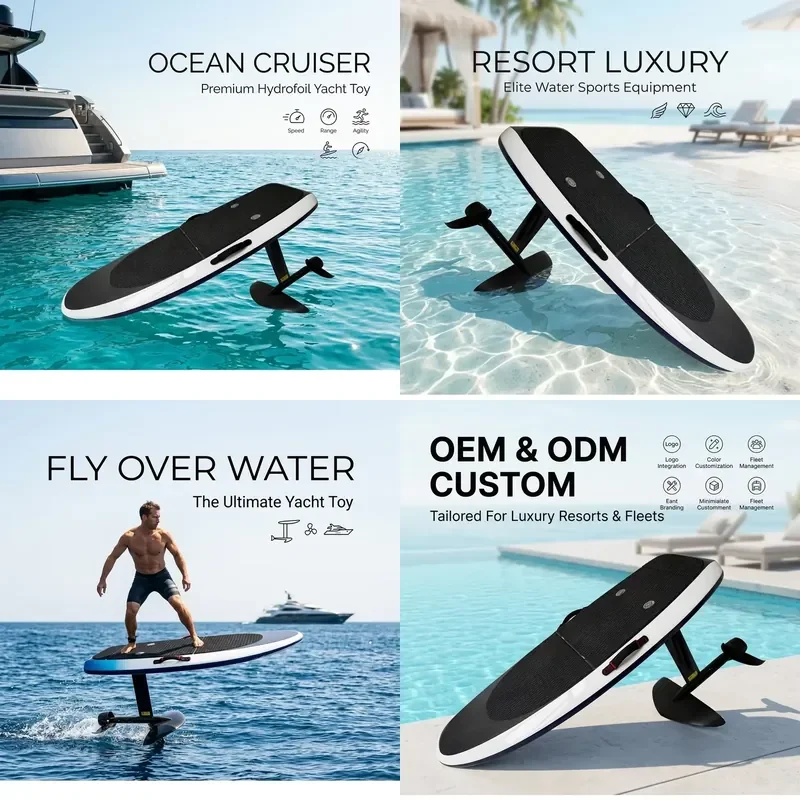 Ready to Ship New Sabo OEM Custom Hydro-foil Surfboard Motorized Electric Surfboard 8000W 45KM H 58Ah Battery for Ocean Water