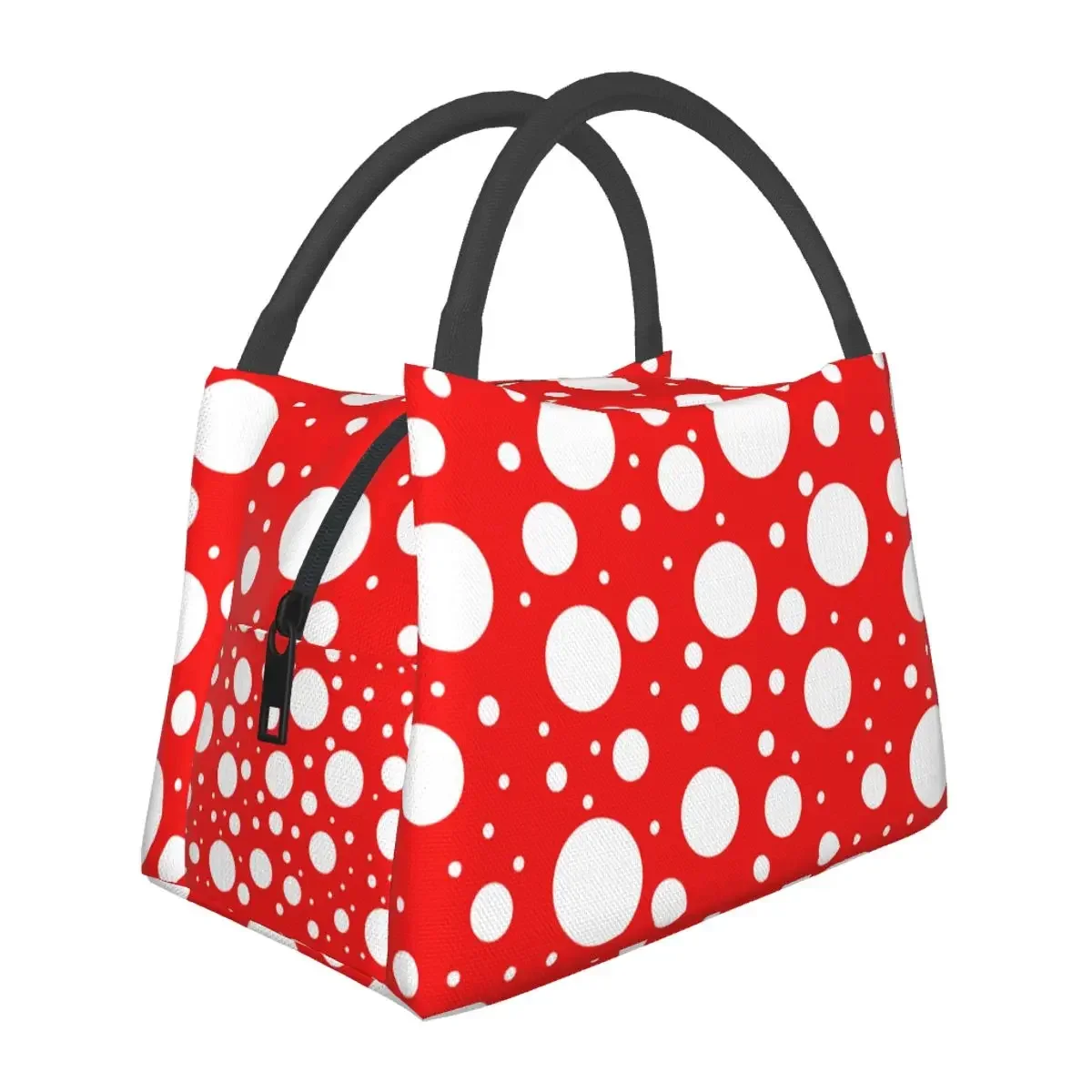 Lunch Bag Japanese Artist Yayoi Kusama Inspired Dots Thermal Cooler Portable Picnic Abstract Oxford Lunch Box Bento Pouch