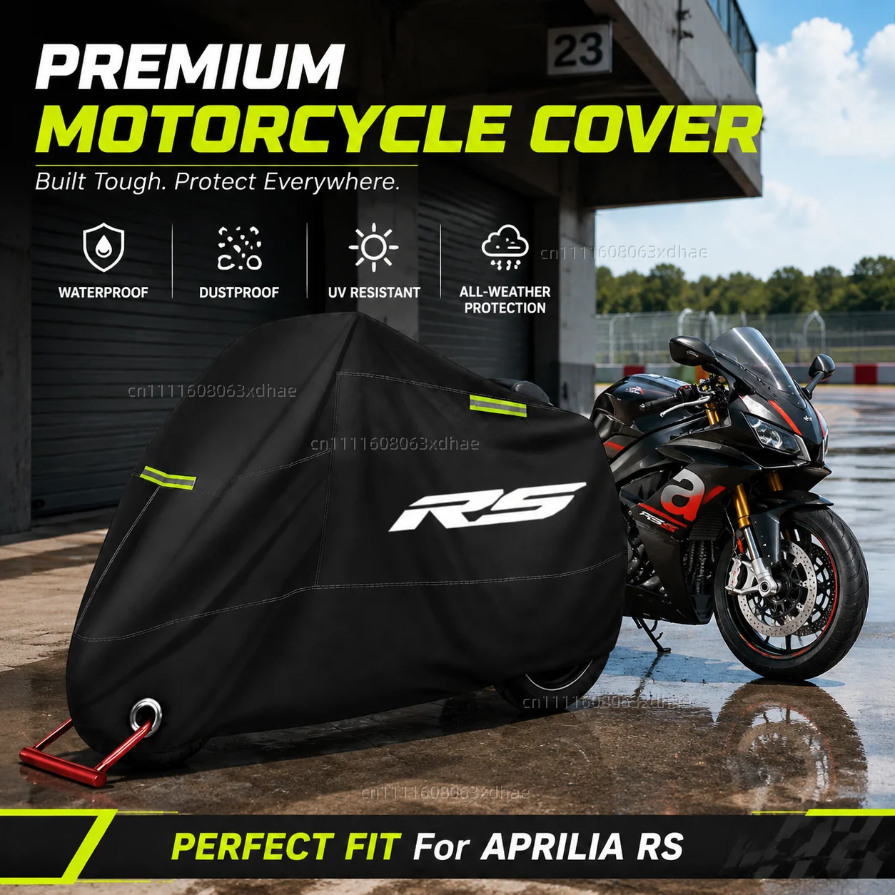 All Season Motorcycle Cover Rainproof Dustproof UV Protection 190T Oxford Cloth For For RS660 RS457 RS125 RSV4 SR GT 125 250 RS