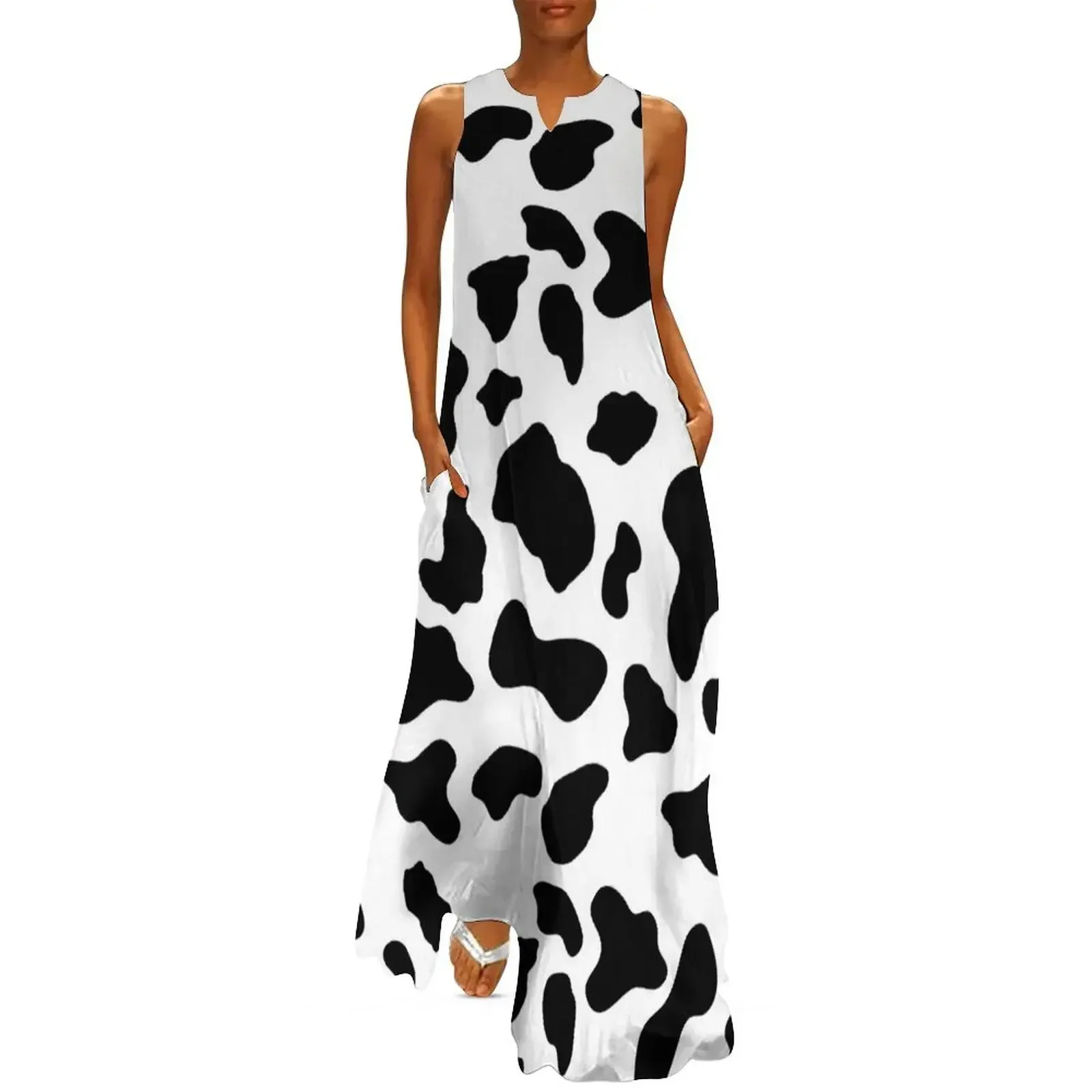 

Cow spots for all occasions Long Dress Woman fashion women's evening dresses party dresses woman Dress