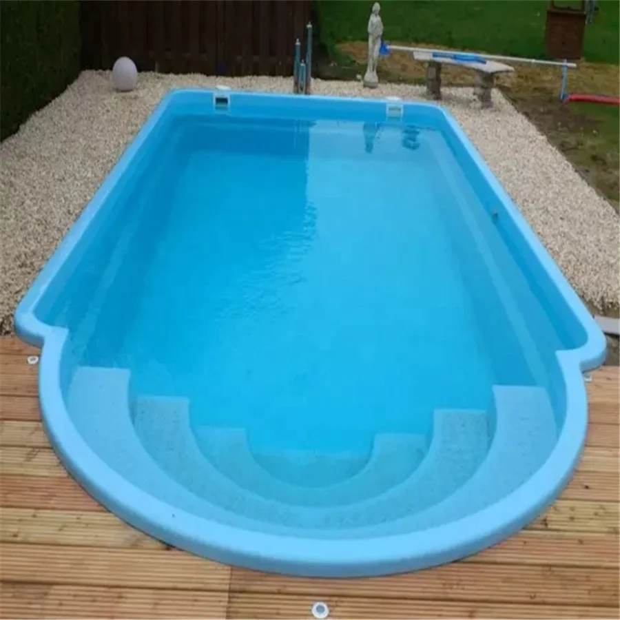 Family House Rectangular Fibreglass Small Inground Indoor Swimming Pool Outdoor Spa Pool
