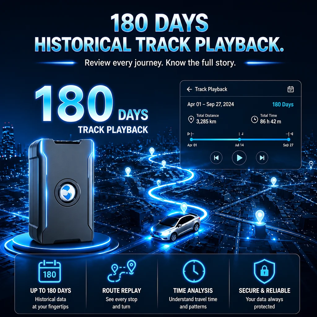GPS Tracker 4G for Car Real Time GPS Locator with Battery Anti-Theft Vibration Alarm Location APP Lifetime Warranty