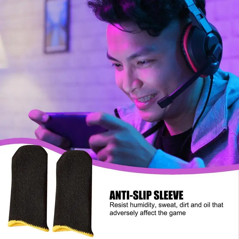 Video Game Finger Sleeves Thumb Sleeves MobileBreathable Finger Covers TouchscreenGloves For Mobile Phone Game