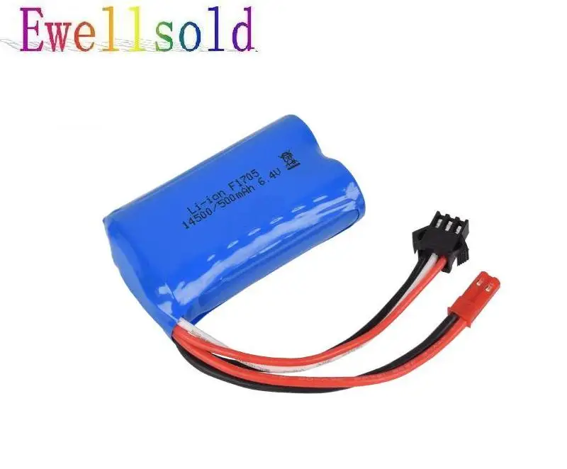 Wltoys 18401 18402 18403 18404 18405 18409 1/18 Rc części do zdalnie sterowana ciężarówka samochodowych 6.4v 500mah li-ion oryginalny akumulator JST