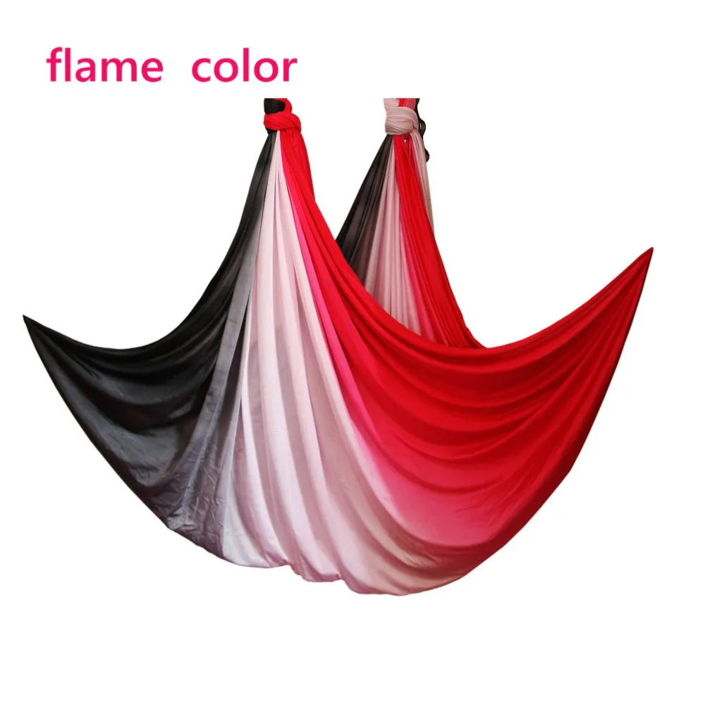 Anti-Gravity Aerial Yoga Hammock Fabric Silk Flying Yoga Swing Bed Aerial Traction Device Fitness Yoga Belts for Home Sporting