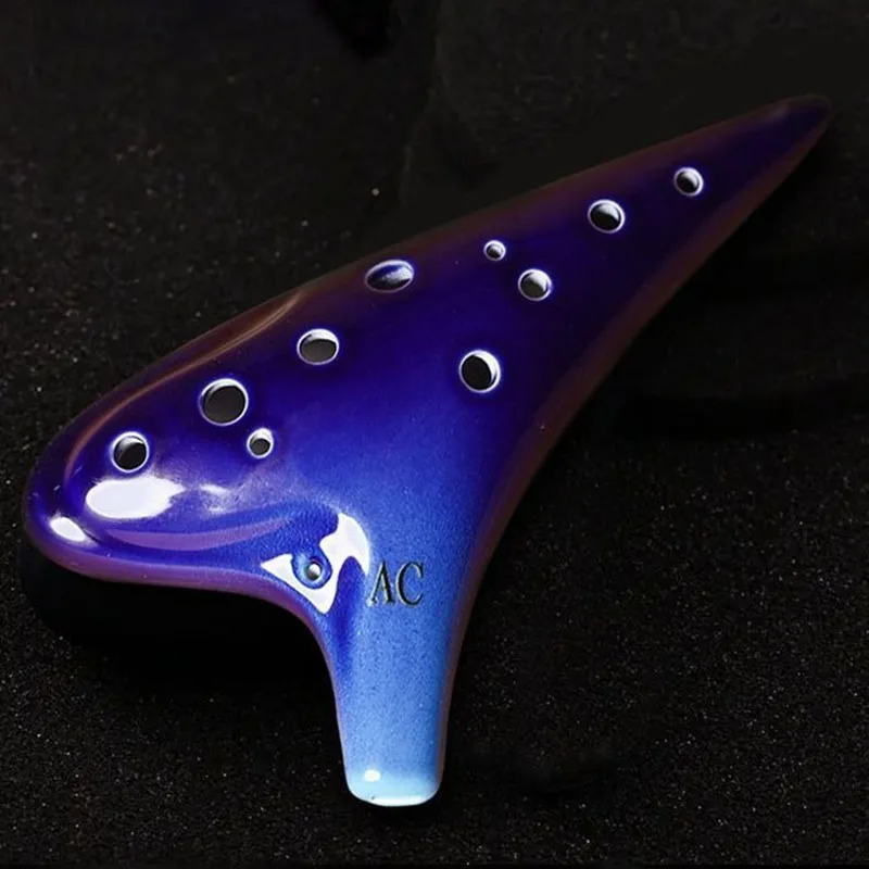 12 Hole Alto C Ocarina Beginner Professional Pottery Ocarina Adult Child Portable Performance Ocarinas Rare Orff Instruments