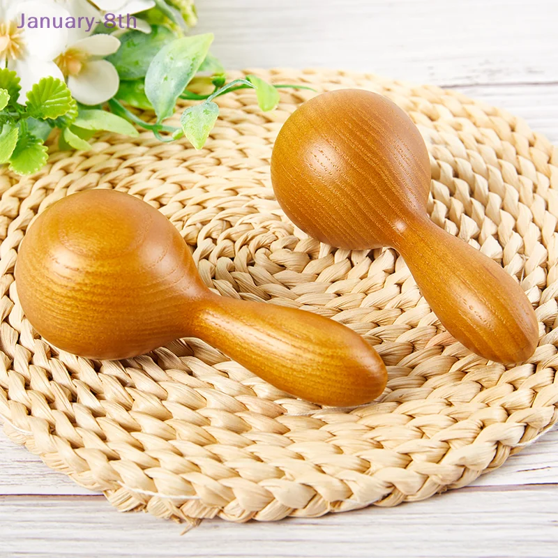 

Wooden Massager Essential Oil Massage Stick Body Spa Meridian Tapping Massage Hammer Wood Therapy Relaxation Round Ball Massager