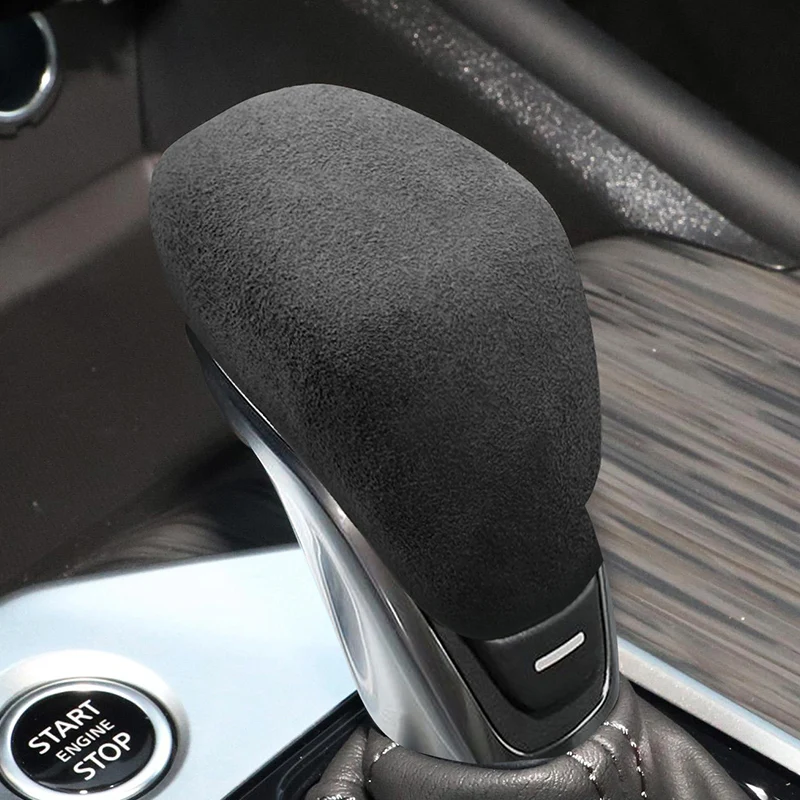 Top Suede Wrap Gear Shift Knob Sticker For Nissan Sentra 8th Kicks P15 Patrol Y62 Altima L34 Armada 2th Facelift  Accessories