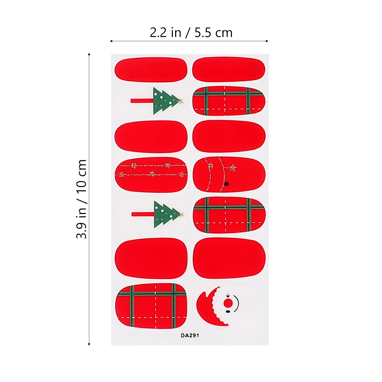 9 pçs adesivos de unhas de natal auto-adesivo remendos de arte de unhas para mulheres diy manicure decoração decalques de unhas de longa duração seguro