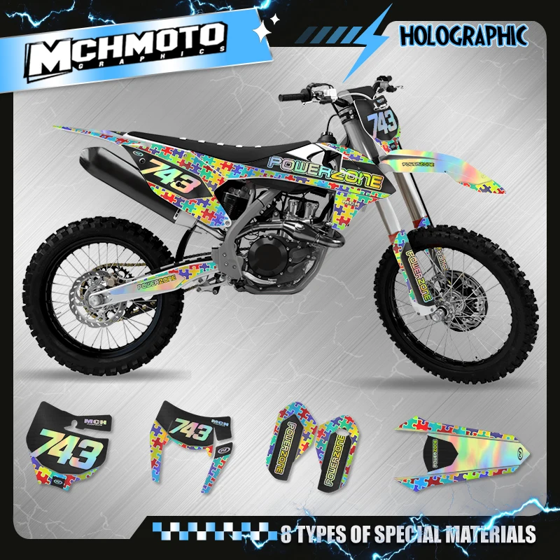 MCHMFG Custom Team Motorcycle Graphics Decal Stickers Kits For KTM SX SXF 2016-2018 EXC XCW 2017 2018 2019 010
