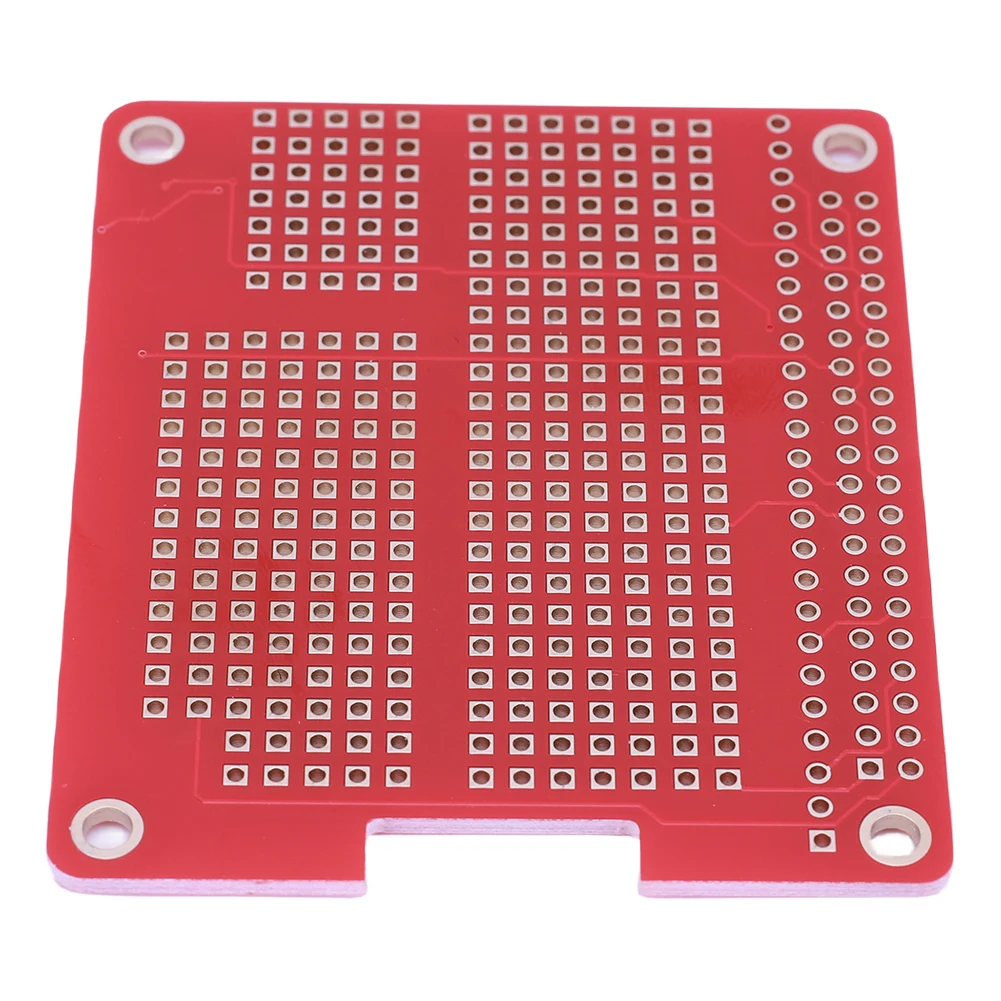 Prototype Breakout DIY Breadboard PCB Shield Board Kit PCB Shield Red Expansion Board for Raspberry RPi Prototype Hat Breadboard